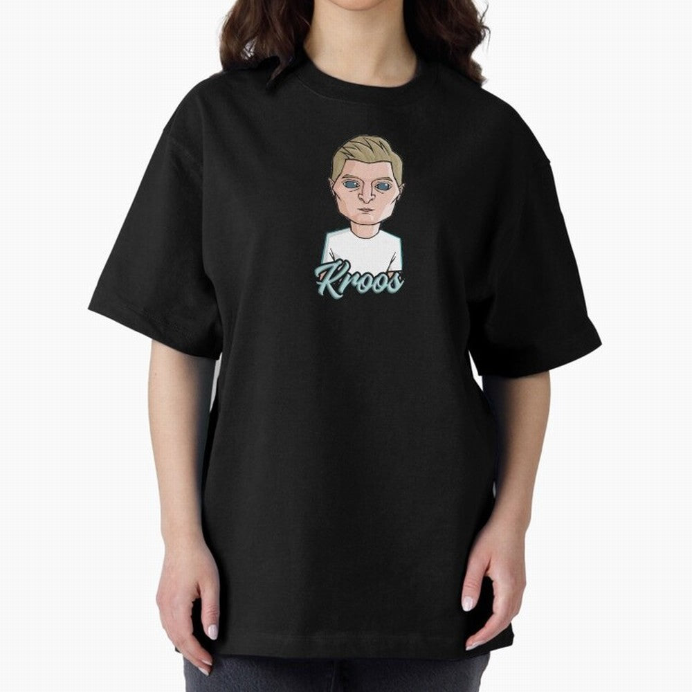 Toni Kroos Oversized T-Shirt Bring a Vintage Feel to FIFA World Cup 2026 Spirit, Capturing England, France and Netherlands, Mbappe, Vintage Soccer Flavor, Modern Football Stars, National Flags and Final Night Emotion; Great for Watch Parties,