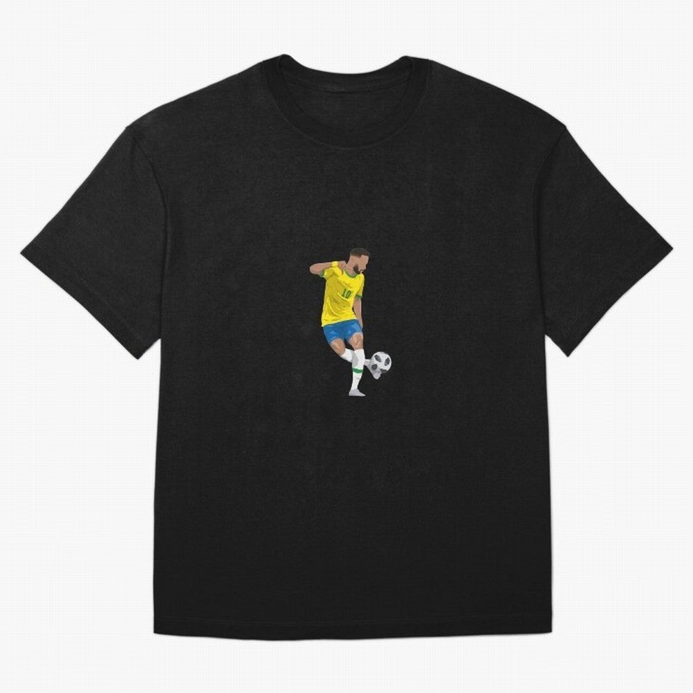 Neymar JR Minimalist Oversized T-Shirt Join the Global Buzz around Match Day Hype around FIFA World Cup 2026, Messi and Cristiano Ronaldo, England, France and Netherlands, Retro Football Energy, Iconic Rivalries, Trophy Chase Drama and Stadium