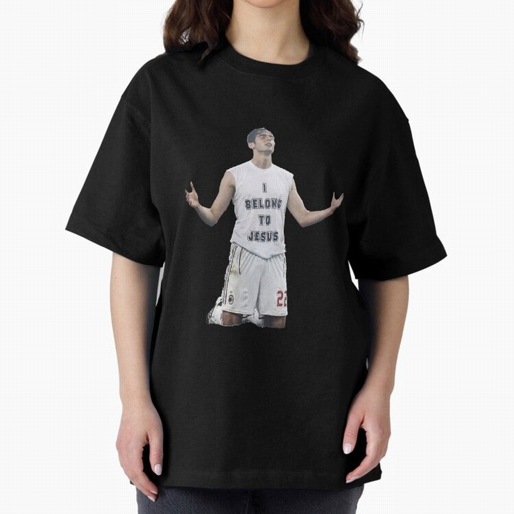 Ricardo Kaka wearing  I belong to Jesus  t-shirt sticker for football lovers Oversized T-Shirt Show Love for Legendary Goals in FIFA World Cup 2026 Inspired by CR7, Brazil, Portugal and Argentina Energy, Match Day Excitement, Supporter Culture,