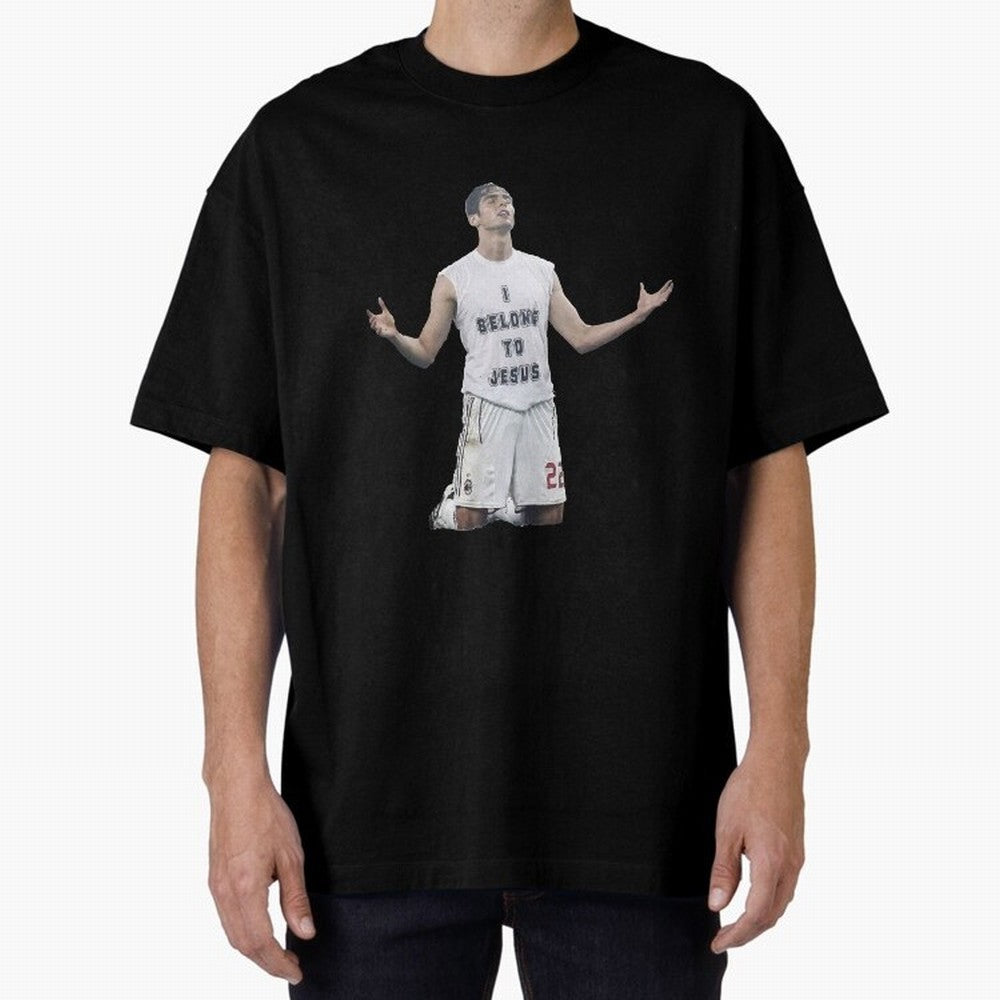 Ricardo Kaka wearing  I belong to Jesus  t-shirt sticker for football lovers Oversized T-Shirt Show Love for Legendary Goals in FIFA World Cup 2026 Inspired by CR7, Brazil, Portugal and Argentina Energy, Match Day Excitement, Supporter Culture,