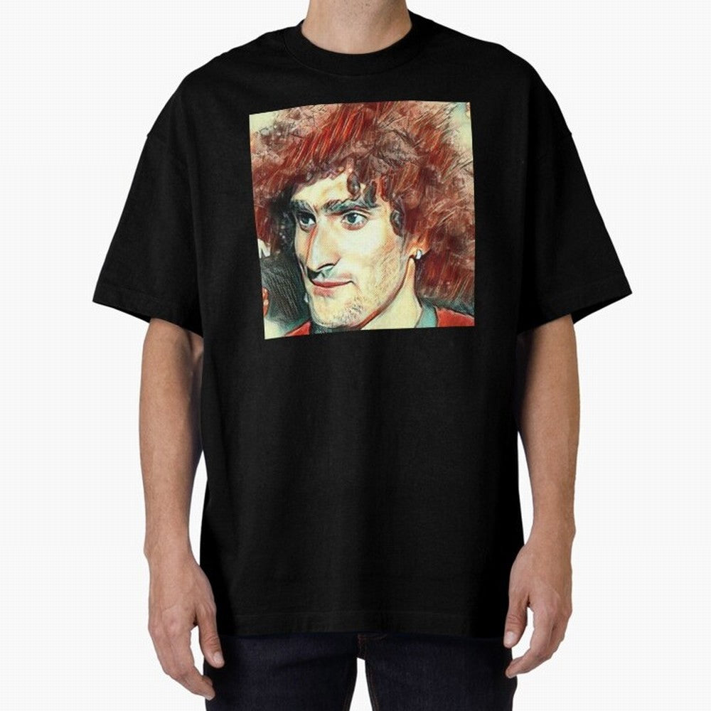 Marouane Fellaini Oversized T-Shirt Back the Journey through FIFA World Cup 2026 for Fans of Messi and England, France and Netherlands, Bringing Vintage Soccer Flavor, Modern Football Stars, National Flags and Final Night Emotion; Perfect for Fans,