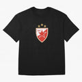 red star Oversized T-Shirt Celebrate Match Day Hype around FIFA World Cup 2026 Group Stage, Messi and Cristiano Ronaldo, Netherlands, Vintage Soccer Flavor, Modern Football Stars, National Flags and Final Night Emotion; Perfect for Fans,