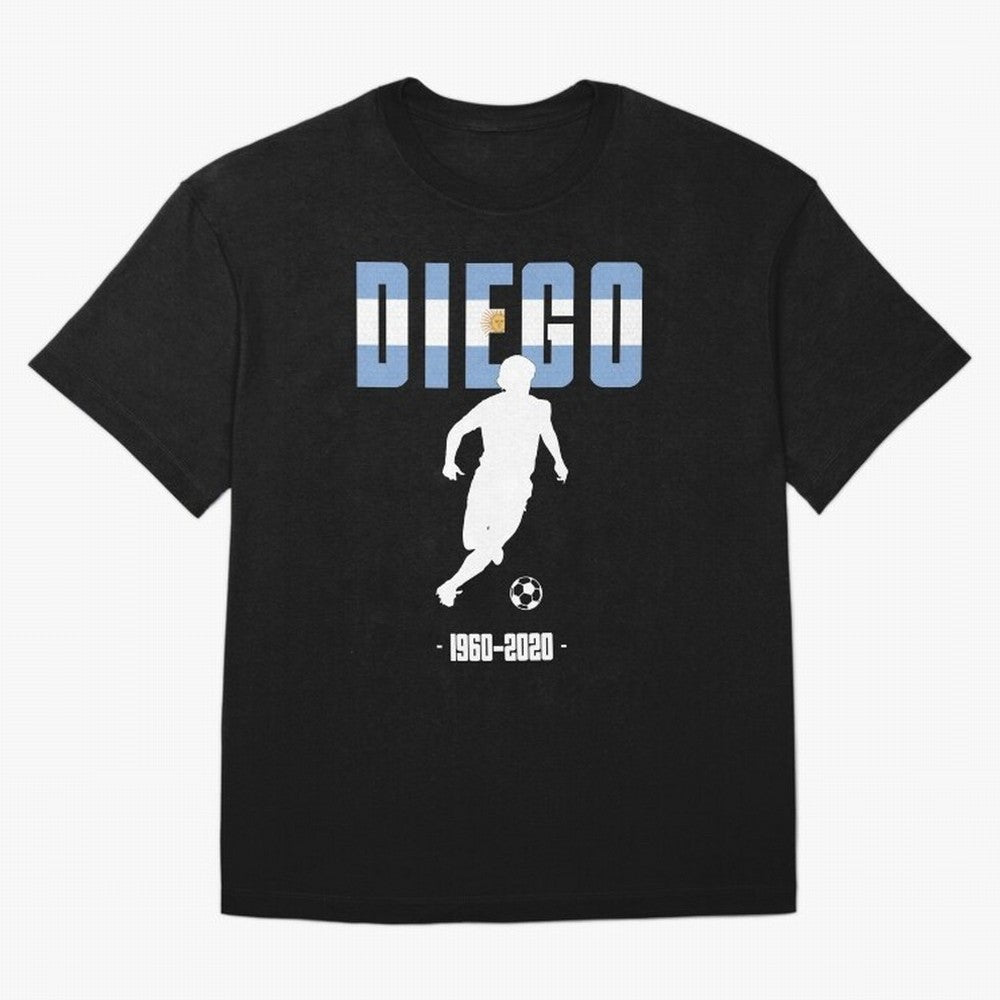 Diego 1960-2020 Oversized T-Shirt Celebrate Football Dreams Across FIFA World Cup 2026 Group Stage for Fans of CR7 and Messi and England and Germany, Bringing Global Supporter Spirit, Legendary Goals, National Colors and Tournament Celebration;