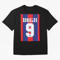 Barcelona Vintage Shirt 1995 Ronaldo 9 Oversized T-Shirt Wear the Spirit of Global Football Passion for FIFA World Cup 2026 USA Canada Mexico, Celebrating Messi, Neymar and Mbappe, Brazil, Sports Nostalgia, International Competition, Famous Players