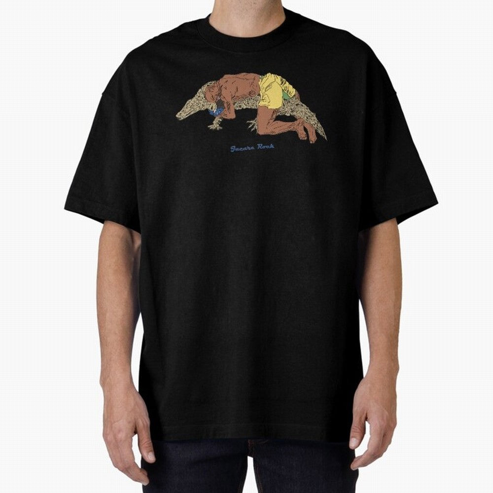 jacare rock Oversized T-Shirt Feel International Energy from Match Day Hype around FIFA World Cup 2026, CR7, Argentina and Brazil, Supporter Pride, Iconic Celebrations, Legendary Names and Global Match Day Energy; Perfect for Fans, Collectors,