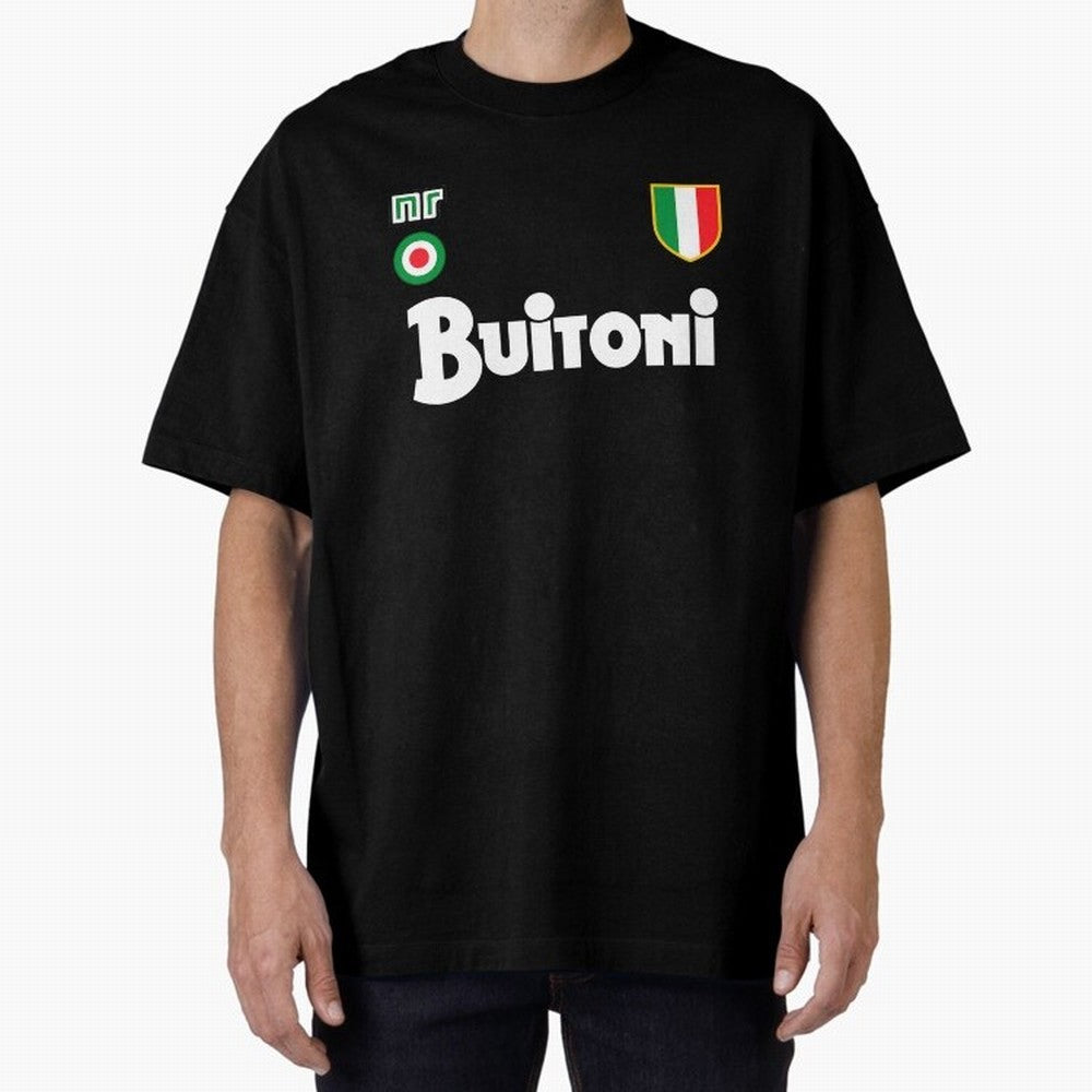 Napoli 1987 Oversized T-Shirt Celebrate Global Football Passion for FIFA World Cup 2026, Celebrating Messi, CR7 and Mbappe, France and Portugal, Football History, Final Match Energy, Crowd Noise and Once in a Lifetime Moments; Ideal for Passionate