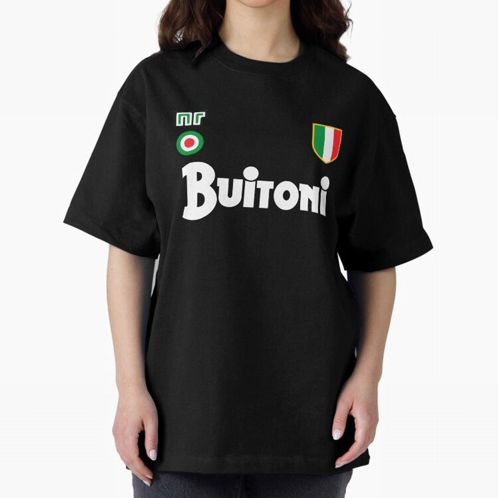 Napoli 1987 Oversized T-Shirt Celebrate Global Football Passion for FIFA World Cup 2026, Celebrating Messi, CR7 and Mbappe, France and Portugal, Football History, Final Match Energy, Crowd Noise and Once in a Lifetime Moments; Ideal for Passionate
