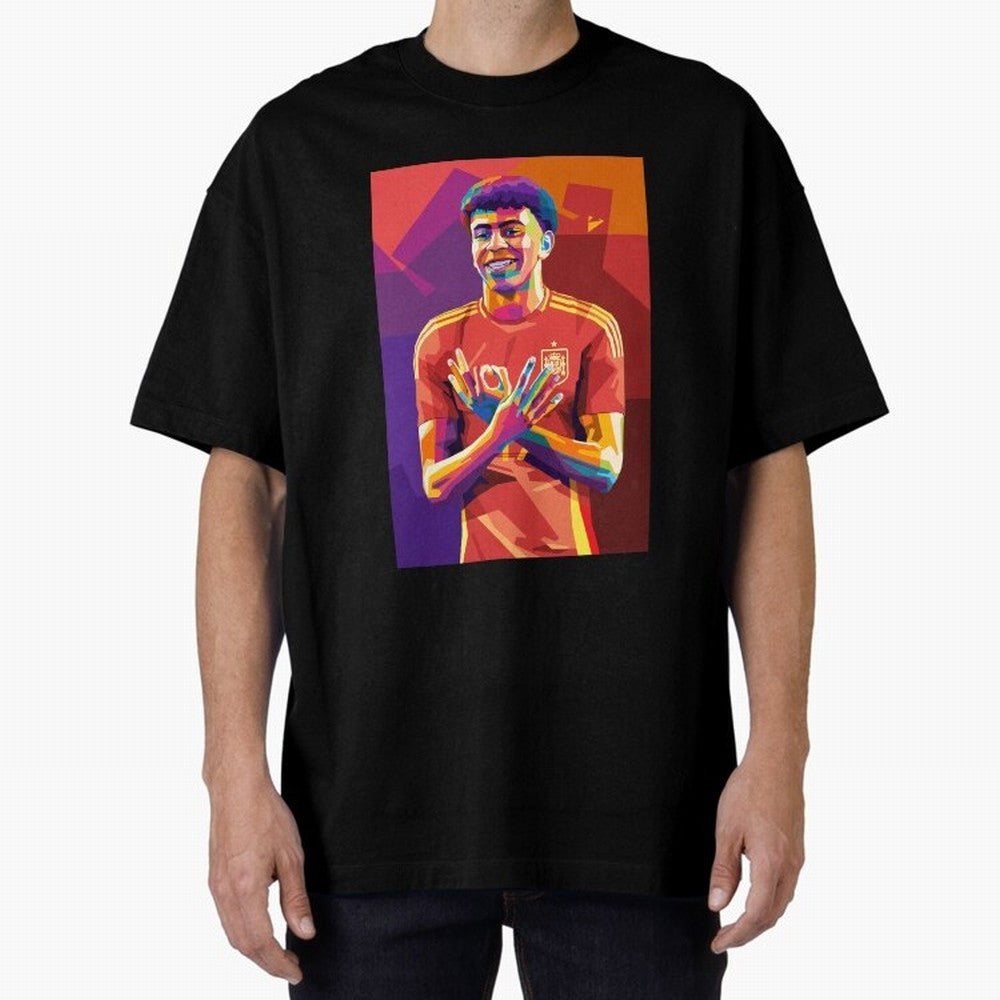 Lamine Yamal Spain Oversized T-Shirt Mark FIFA World Cup 2026 Spirit, Inspired by Brazil, Portugal and Argentina, Haaland, Classic Soccer Heritage, Championship Pressure, Fan Loyalty and International Pride; Made for Die Hard Supporters, Soccer