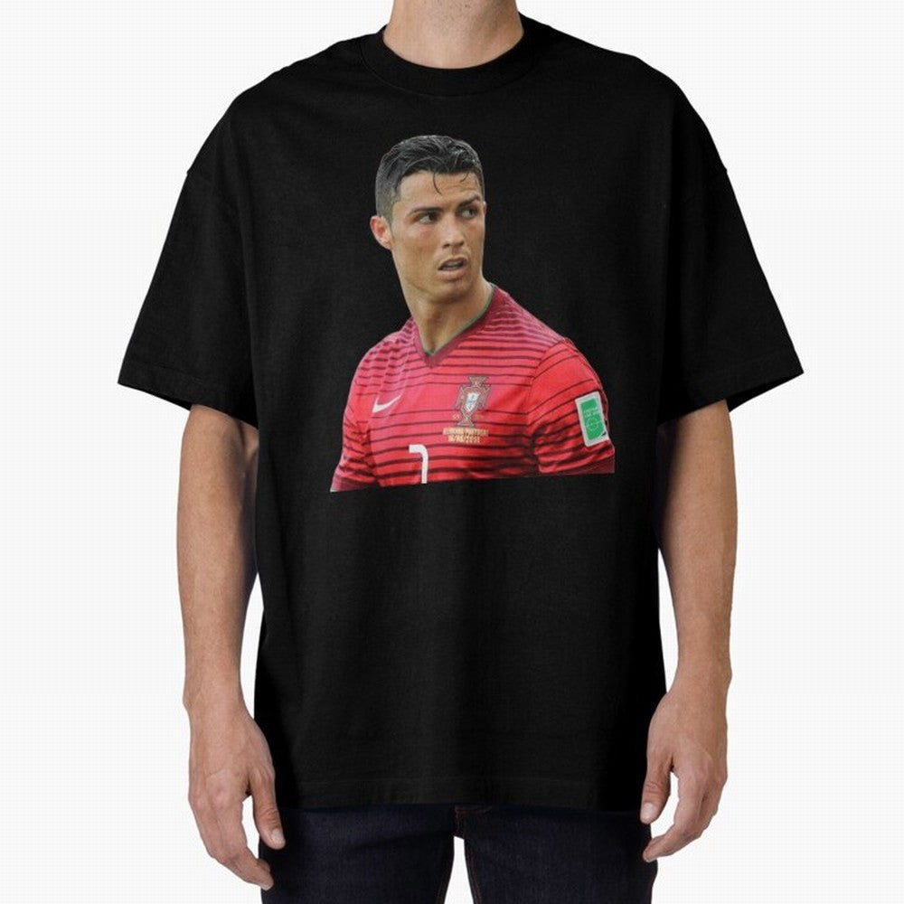 Ronaldo @AmazinProDesign Oversized T-Shirt Make Your Look Match Match Day Hype around FIFA World Cup 2026 USA Canada Mexico, Neymar, Haaland and Cristiano Ronaldo, Netherlands, Football Festival Excitement, Trophy Ambitions, Country Rivalries and