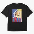 Ronaldinho in Pop Art Portrait Style Oversized T-Shirt Carry National Pride through the FIFA World Cup 2026 Group Stage Journey through CR7 Highlights, Netherlands Pride, Match Day Excitement, Supporter Culture, Golden Goals and Global Football