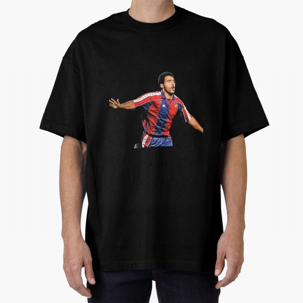 Legends of The Beautiful Game Cartoon Collection Legends Romario Cartoon Artwork162 Oversized T-Shirt Represent Fans Who Live for FIFA World Cup 2026 Group Stage Connected to Messi and Cristiano Ronaldo, Germany Energy, Retro Football Energy,