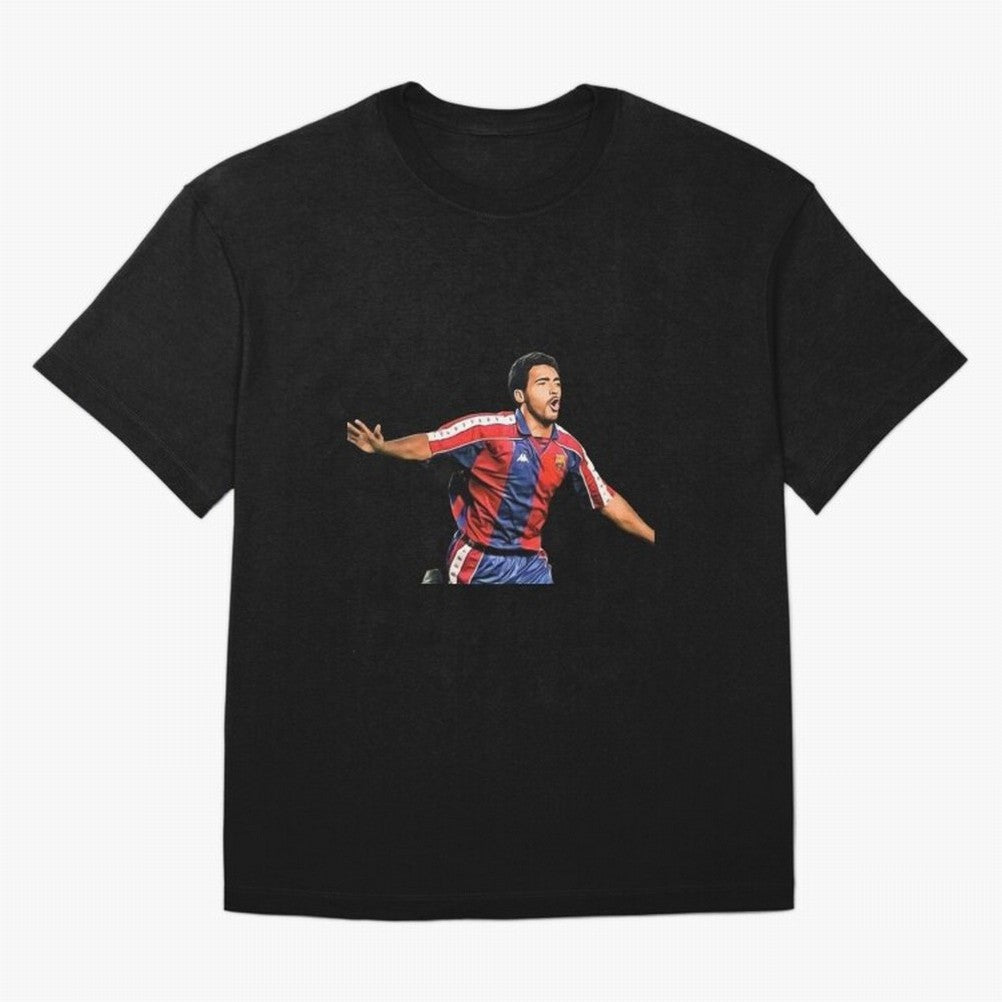Legends of The Beautiful Game Cartoon Collection Legends Romario Cartoon Artwork162 Oversized T-Shirt Represent Fans Who Live for FIFA World Cup 2026 Group Stage Connected to Messi and Cristiano Ronaldo, Germany Energy, Retro Football Energy,