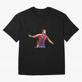 Legends of The Beautiful Game Cartoon Collection Legends Romario Cartoon Artwork162 Oversized T-Shirt Represent Fans Who Live for FIFA World Cup 2026 Group Stage Connected to Messi and Cristiano Ronaldo, Germany Energy, Retro Football Energy,