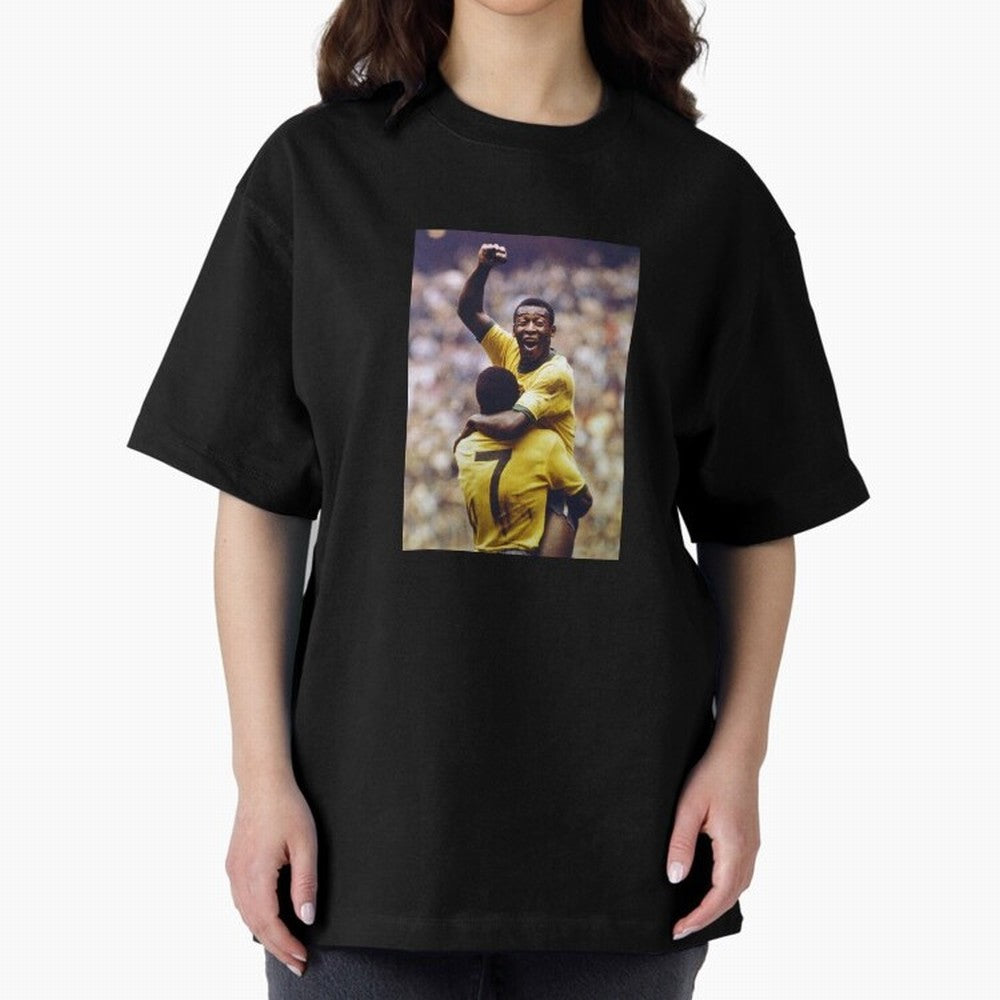 Pel¨¦'s Brilliance: Vintage 1970 World Cup Hero Print Oversized T-Shirt Bring International Match Energy to FIFA World Cup 2026 USA Canada Mexico Spirit, Built around England, Cristiano Ronaldo, Worldwide Fan Energy, Dramatic Goals, Stadium Lights