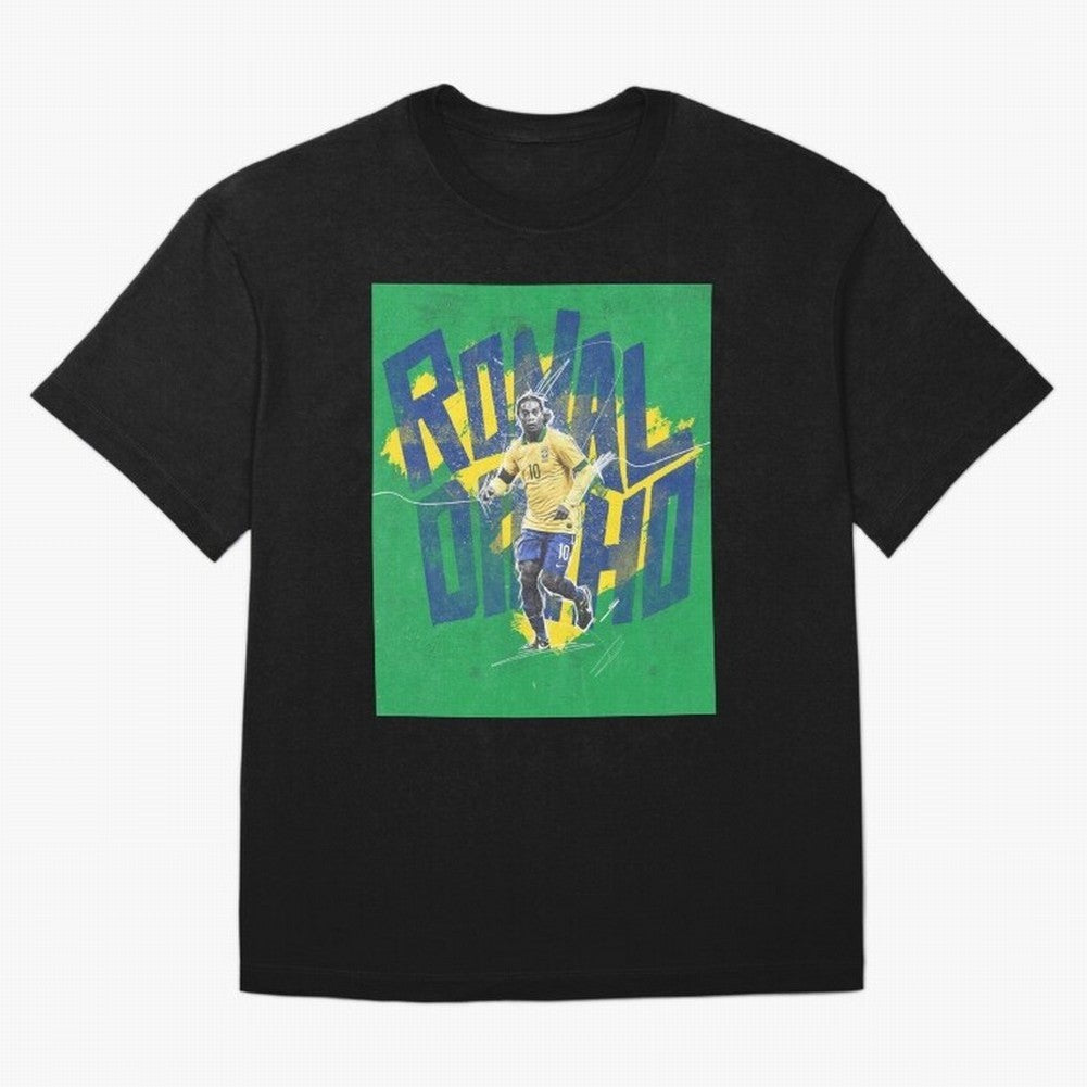 Wallpaper Ronaldinho Art Oversized T-Shirt Celebrate the Stars of Match Day Hype around FIFA World Cup 2026 USA Canada Mexico, Mbappe, Netherlands, Classic Soccer Heritage, Championship Pressure, Fan Loyalty and International Pride; Perfect for