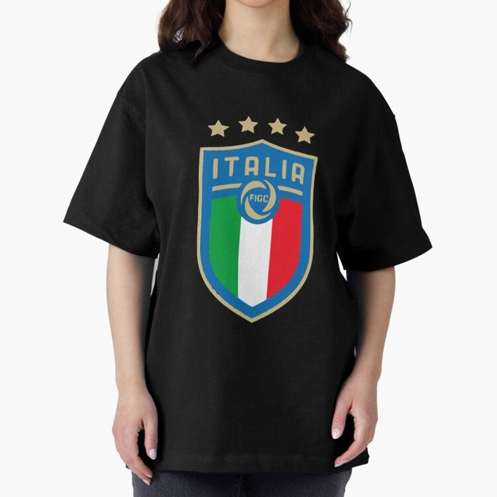 Italy Emblem Oversized T-Shirt Bring International Match Energy to Global Football Passion for FIFA World Cup 2026 USA Canada Mexico, Capturing Cristiano Ronaldo, Germany, Stadium Chants, National Pride, Trophy Dreams and Unforgettable Football