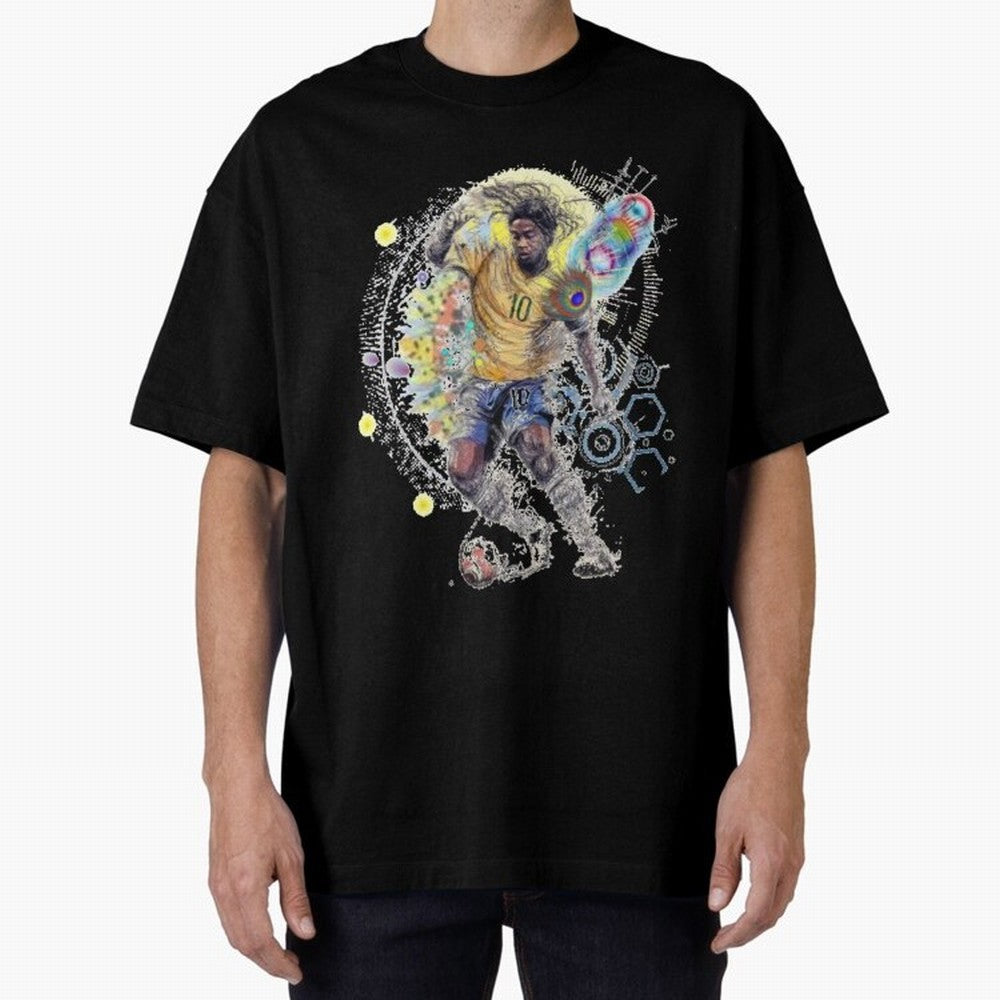 Ronaldin Football Player Oversized T-Shirt Turn Football Passion into Global Football Passion for FIFA World Cup 2026 USA Canada Mexico, Celebrating Cristiano Ronaldo, Haaland and CR7, Spain, Stadium Chants, National Pride, Trophy Dreams and