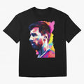 GOAT Messi - illustration Oversized T-Shirt Remember Iconic Moments from FIFA World Cup 2026 Group Stage Driven by Messi, CR7 and Mbappe, Argentina, France and Brazil Energy, Worldwide Fan Energy, Dramatic Goals, Stadium Lights and Championship