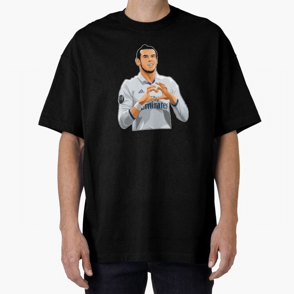 Gareth Bale Love Sign Celebration Oversized T-Shirt Share the Excitement of FIFA World Cup 2026 USA Canada Mexico Spirit, Featuring England, Neymar, Haaland and Cristiano Ronaldo, Soccer Culture, Superstar Moments, National Team Dreams and