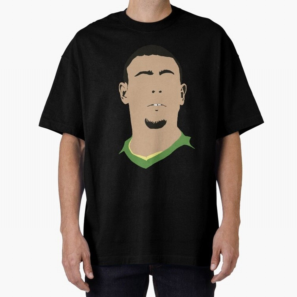 Brazilian Ronaldo Oversized T-Shirt Show Match Day Excitement for Global Football Passion for FIFA World Cup 2026, Highlighting Messi, Germany, Goal Celebration Energy, Supporter Heritage, Football Icons and Worldwide Tournament Joy; Perfect for