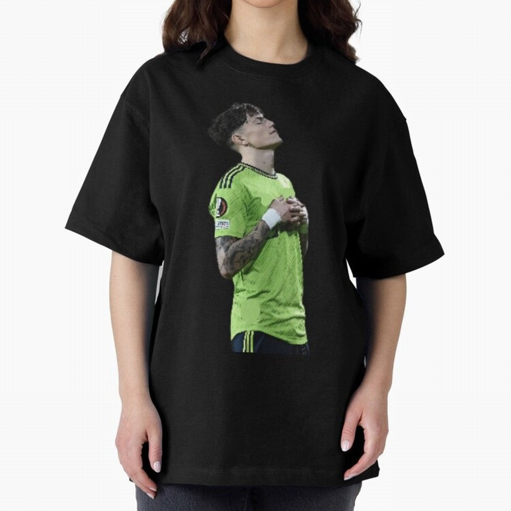 Garnacho Inner Peace Celebration Oversized T-Shirt Make Every Kick Count in FIFA World Cup 2026 for Fans of Messi and Cristiano Ronaldo and Portugal, Bringing Goal Celebration Energy, Supporter Heritage, Football Icons and Worldwide Tournament Joy;