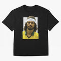 Scrates Football legend Oversized T-Shirt Celebrate Fan Culture around Match Day Hype around FIFA World Cup 2026 USA Canada Mexico, Haaland and Mbappe, England, Game Day Rituals, Football Legends, Country Pride and the Road to the Final; Made for