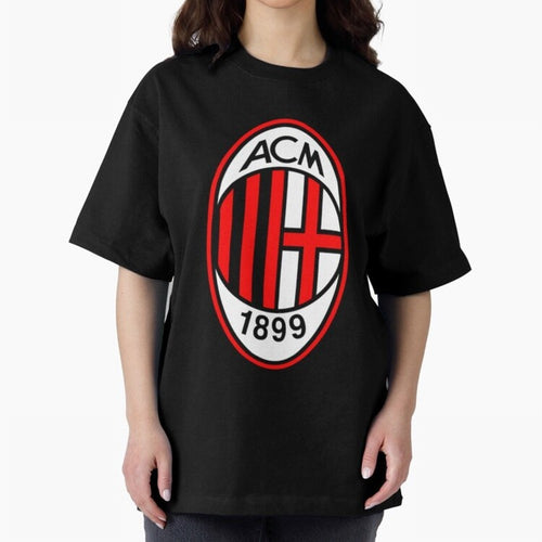 AC Milan Classic . Oversized T-Shirt Stand with Match Day Hype around FIFA World Cup 2026 Group Stage, CR7 and Messi, Argentina and Brazil, Global Supporter Spirit, Legendary Goals, National Colors and Tournament Celebration; Made for Die Hard