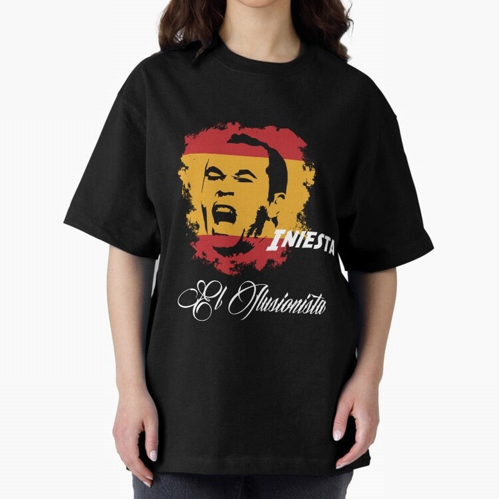 Spain Andres Iniesta Football World Cup 2014 Oversized T-Shirt Fuel Your Fan Pride for Match Day Hype around FIFA World Cup 2026 USA Canada Mexico, Messi and Cristiano Ronaldo, England, France and Netherlands, Sports Nostalgia, International