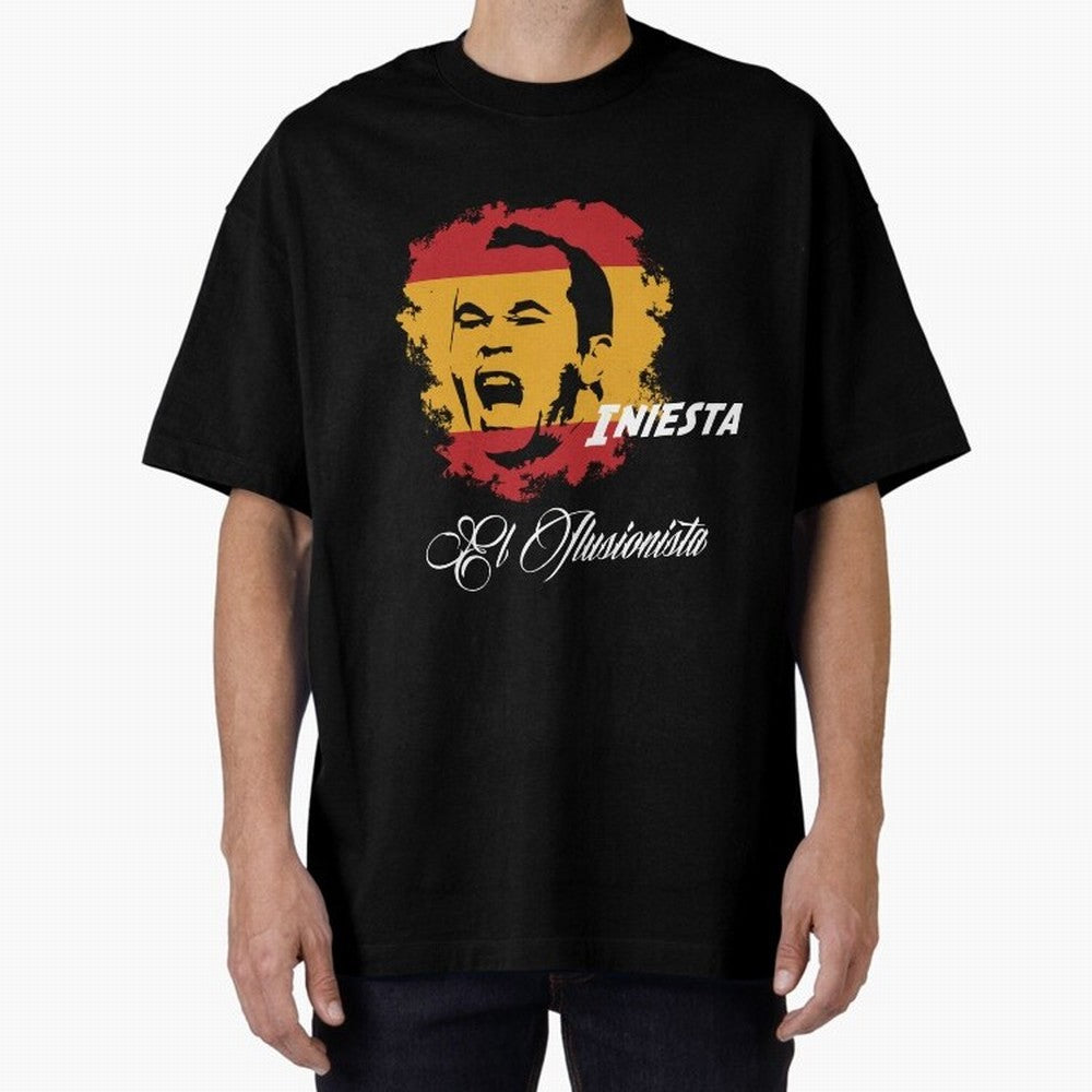 Spain Andres Iniesta Football World Cup 2014 Oversized T-Shirt Fuel Your Fan Pride for Match Day Hype around FIFA World Cup 2026 USA Canada Mexico, Messi and Cristiano Ronaldo, England, France and Netherlands, Sports Nostalgia, International