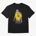 Thierry Henry Arsenal Illustration Oversized T-Shirt Bring a Vintage Feel to FIFA World Cup 2026 for Fans of Neymar, Haaland and Cristiano Ronaldo and France and Portugal, Bringing Supporter Pride, Iconic Celebrations, Legendary Names and Global