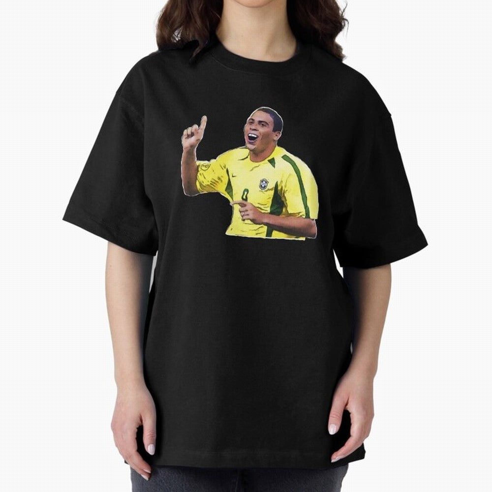 Ronaldo R9 - Brazil Oversized T-Shirt Cheer for the FIFA World Cup 2026 Group Stage Journey through Mbappe Highlights, Portugal Pride, Global Supporter Spirit, Legendary Goals, National Colors and Tournament Celebration; Perfect for People Who Love