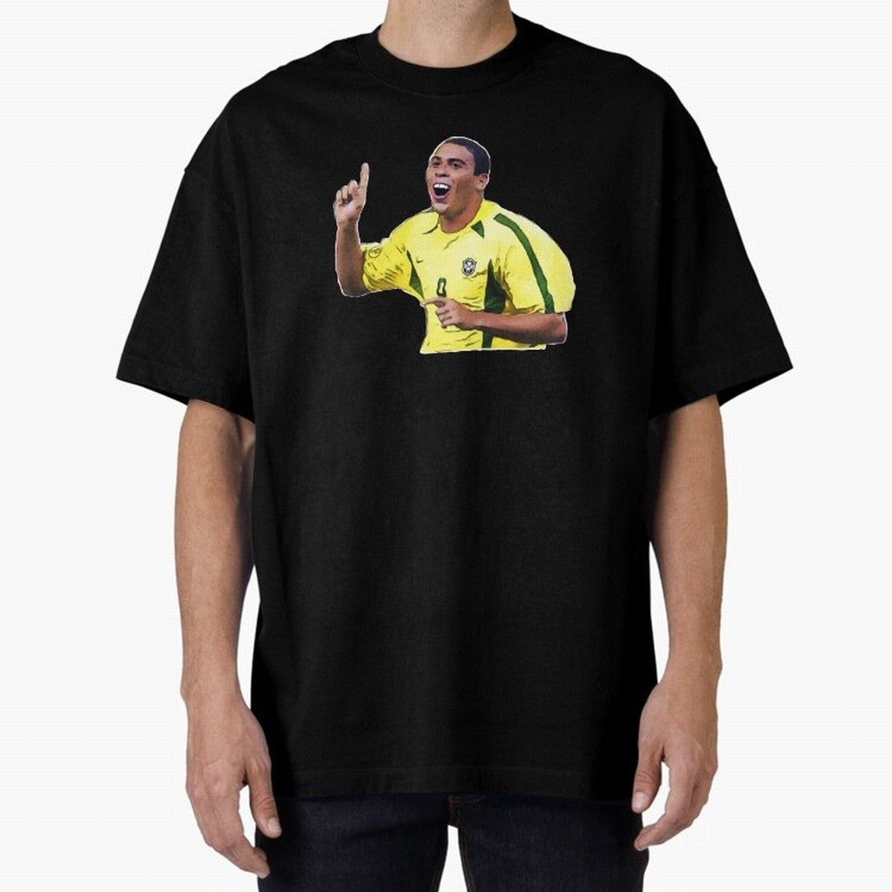 Ronaldo R9 - Brazil Oversized T-Shirt Cheer for the FIFA World Cup 2026 Group Stage Journey through Mbappe Highlights, Portugal Pride, Global Supporter Spirit, Legendary Goals, National Colors and Tournament Celebration; Perfect for People Who Love