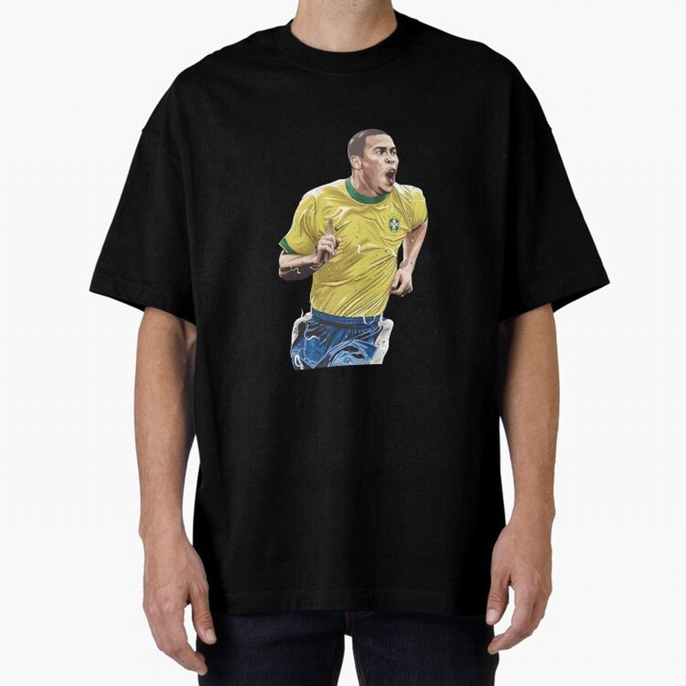 R9, El Grande Ronaldo Nazario Oversized T-Shirt Represent Fans Who Live for FIFA World Cup 2026 USA Canada Mexico Made for Mbappe and Neymar, Portugal Energy, Fan Favorite Moments, National Team Passion, Big Match Drama and Soccer History; Great