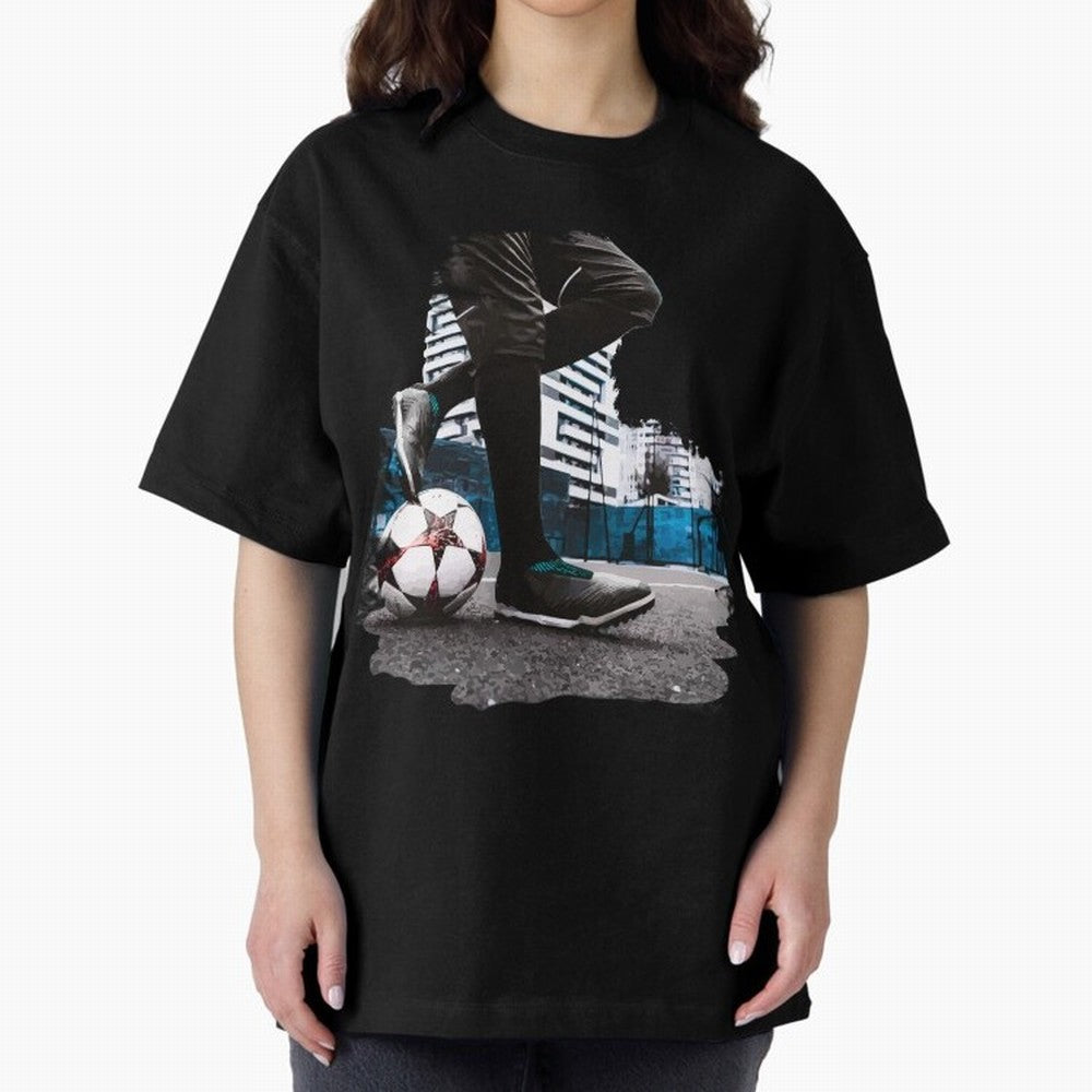 Street Soccer in my Hood Oversized T-Shirt Celebrate Football Dreams Across FIFA World Cup 2026 USA Canada Mexico Inspired by Mbappe, England, France and Netherlands Energy, Supporter Pride, Iconic Celebrations, Legendary Names and Global Match Day