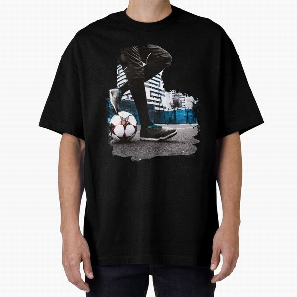 Street Soccer in my Hood Oversized T-Shirt Celebrate Football Dreams Across FIFA World Cup 2026 USA Canada Mexico Inspired by Mbappe, England, France and Netherlands Energy, Supporter Pride, Iconic Celebrations, Legendary Names and Global Match Day