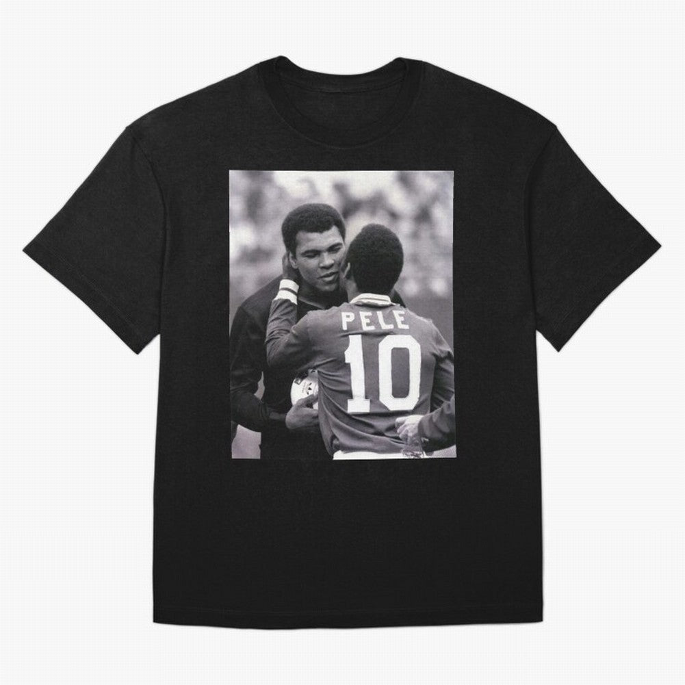 The Boxing Legend Meet The Football Legend Poster Oversized T-Shirt Live the Energy of FIFA World Cup 2026 Group Stage Made for Haaland, Argentina and Brazil Energy, Stadium Memories, Football Loyalty, International Chants and Championship
