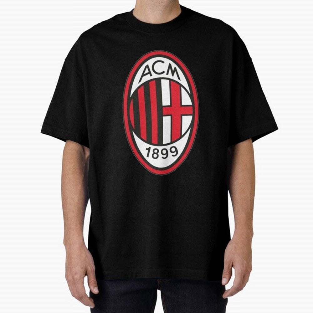 milan black n red Oversized T-Shirt Remember Iconic Moments from Match Day Hype around FIFA World Cup 2026 Group Stage, Cristiano Ronaldo, Argentina and Brazil, Football Festival Excitement, Trophy Ambitions, Country Rivalries and Star Player Buzz;
