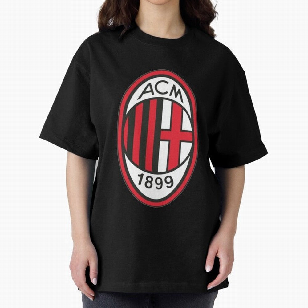 milan black n red Oversized T-Shirt Remember Iconic Moments from Match Day Hype around FIFA World Cup 2026 Group Stage, Cristiano Ronaldo, Argentina and Brazil, Football Festival Excitement, Trophy Ambitions, Country Rivalries and Star Player Buzz;