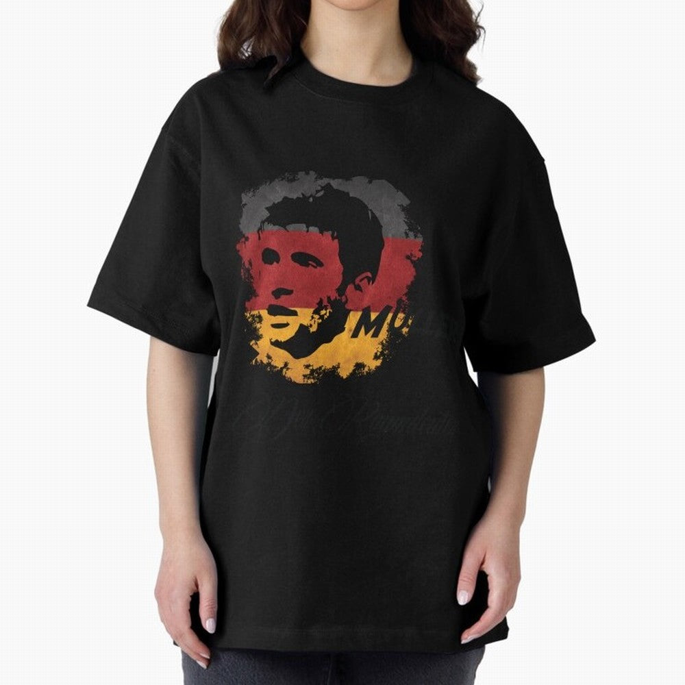 Germany Thomas Muller World Cup 2014 Oversized T-Shirt Represent Fans Who Live for the FIFA World Cup 2026 Journey through Cristiano Ronaldo, Haaland and CR7 Highlights, England, France and Netherlands Pride, Goal Celebration Energy, Supporter