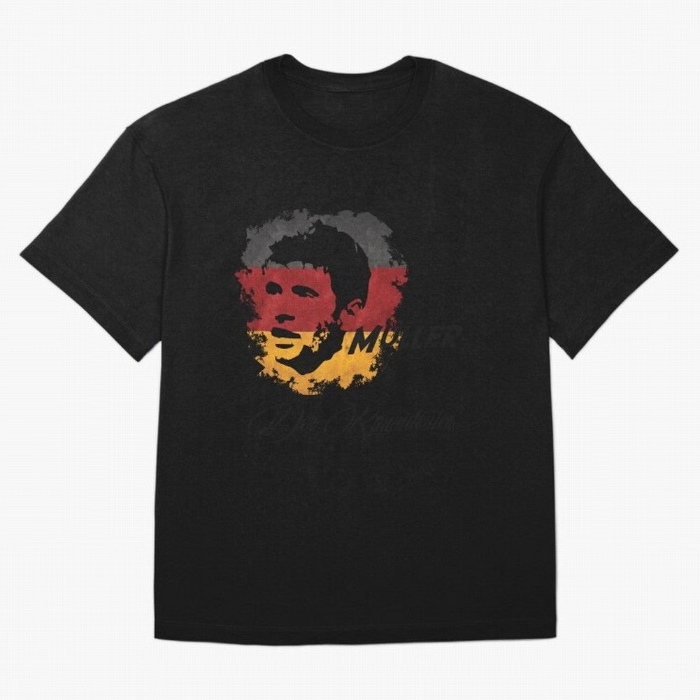 Germany Thomas Muller World Cup 2014 Oversized T-Shirt Represent Fans Who Live for the FIFA World Cup 2026 Journey through Cristiano Ronaldo, Haaland and CR7 Highlights, England, France and Netherlands Pride, Goal Celebration Energy, Supporter