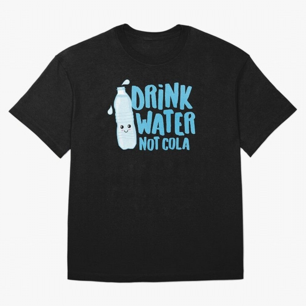 Drink Water Not Cola Kawaii Water Bottle? Oversized T-Shirt Relive the Noise and Pride of Global Football Passion for FIFA World Cup 2026, Filled with Neymar, Haaland and Cristiano Ronaldo, Brazil, Portugal and Argentina, Goal Celebration Energy,