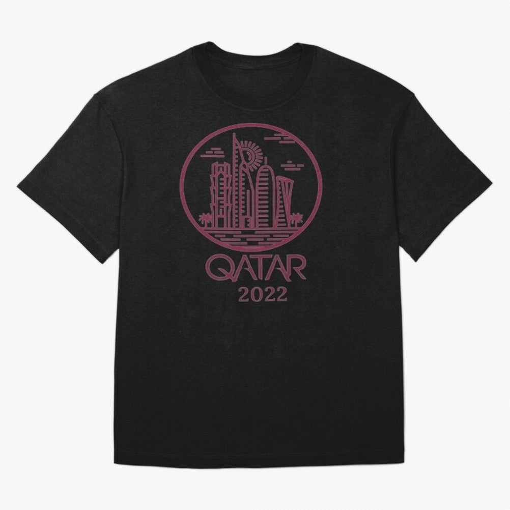 Qatar Welcome Oversized T-Shirt Embrace FIFA World Cup 2026 with Mbappe and Neymar, Spain Energy, Sports Nostalgia, International Competition, Famous Players and Unforgettable Victories; Made for Collectors Who Enjoy Iconic Players, Country Pride,