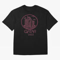 Qatar Welcome Oversized T-Shirt Embrace FIFA World Cup 2026 with Mbappe and Neymar, Spain Energy, Sports Nostalgia, International Competition, Famous Players and Unforgettable Victories; Made for Collectors Who Enjoy Iconic Players, Country Pride,