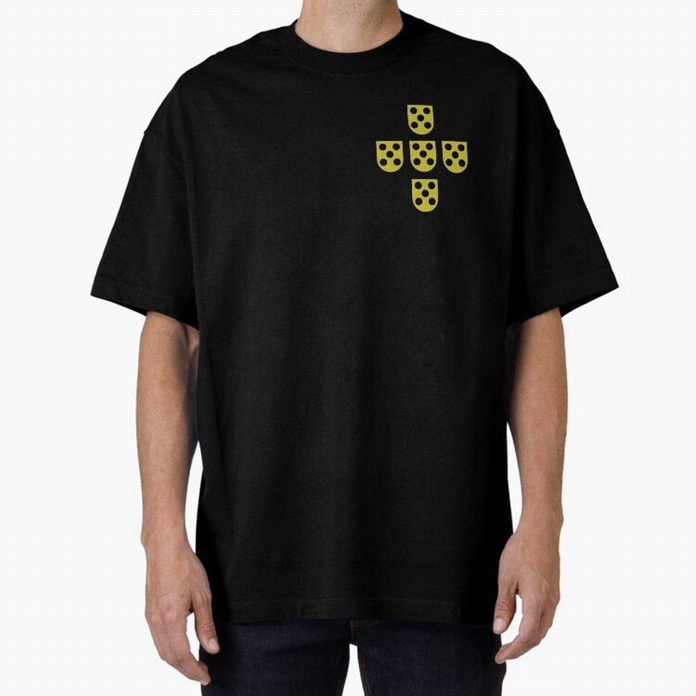 Golden Quinas Portugal Oversized T-Shirt Make Every Match About the FIFA World Cup 2026 Journey through Cristiano Ronaldo, Haaland and CR7 Highlights, Portugal, Spain and Germany Pride, Champion Mindset, Group Stage Buzz, Knockout Tension and