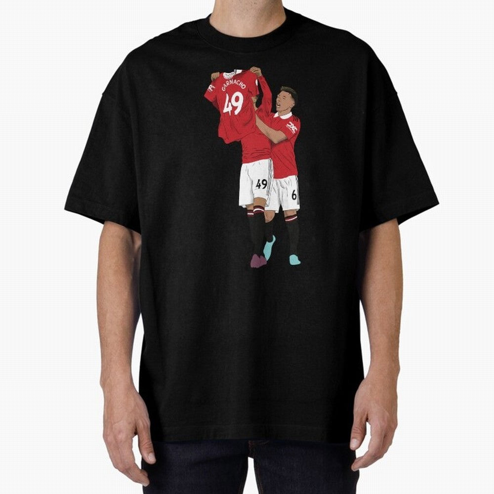 Alejandro Garnacho Goal Celebration Oversized T-Shirt Represent Football Lovers during FIFA World Cup 2026 Connected to CR7, Netherlands Energy, Classic Soccer Heritage, Championship Pressure, Fan Loyalty and International Pride; Great for Watch