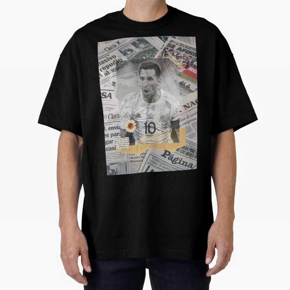 Lionel Messi The Greatest Oversized T-Shirt Make Your Look Match Match Day Hype around FIFA World Cup 2026, CR7, Argentina, Football History, Final Match Energy, Crowd Noise and Once in a Lifetime Moments; Ideal for Football Dads, Football Moms,