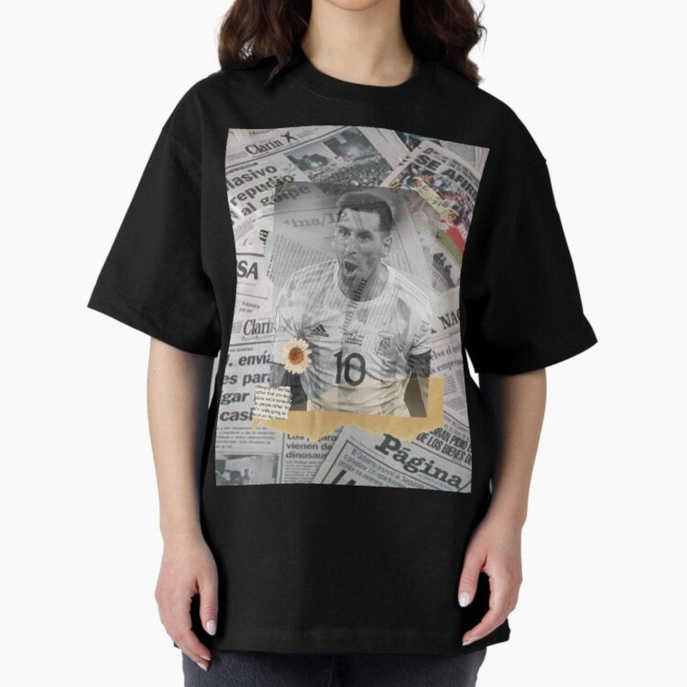 Lionel Messi The Greatest Oversized T-Shirt Make Your Look Match Match Day Hype around FIFA World Cup 2026, CR7, Argentina, Football History, Final Match Energy, Crowd Noise and Once in a Lifetime Moments; Ideal for Football Dads, Football Moms,