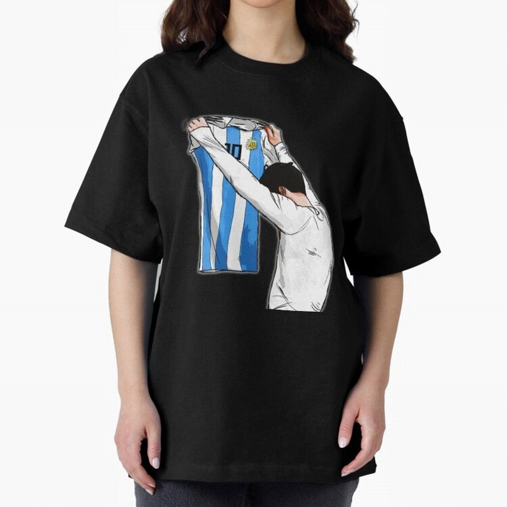 Art Messi Illustration Classic T-Shirt Keep Football History Alive during FIFA World Cup 2026 for Fans of Mbappe and France and Portugal, Bringing Football Passion, Legendary Performances, Festival Vibes and Supporter Community; Made for Die Hard