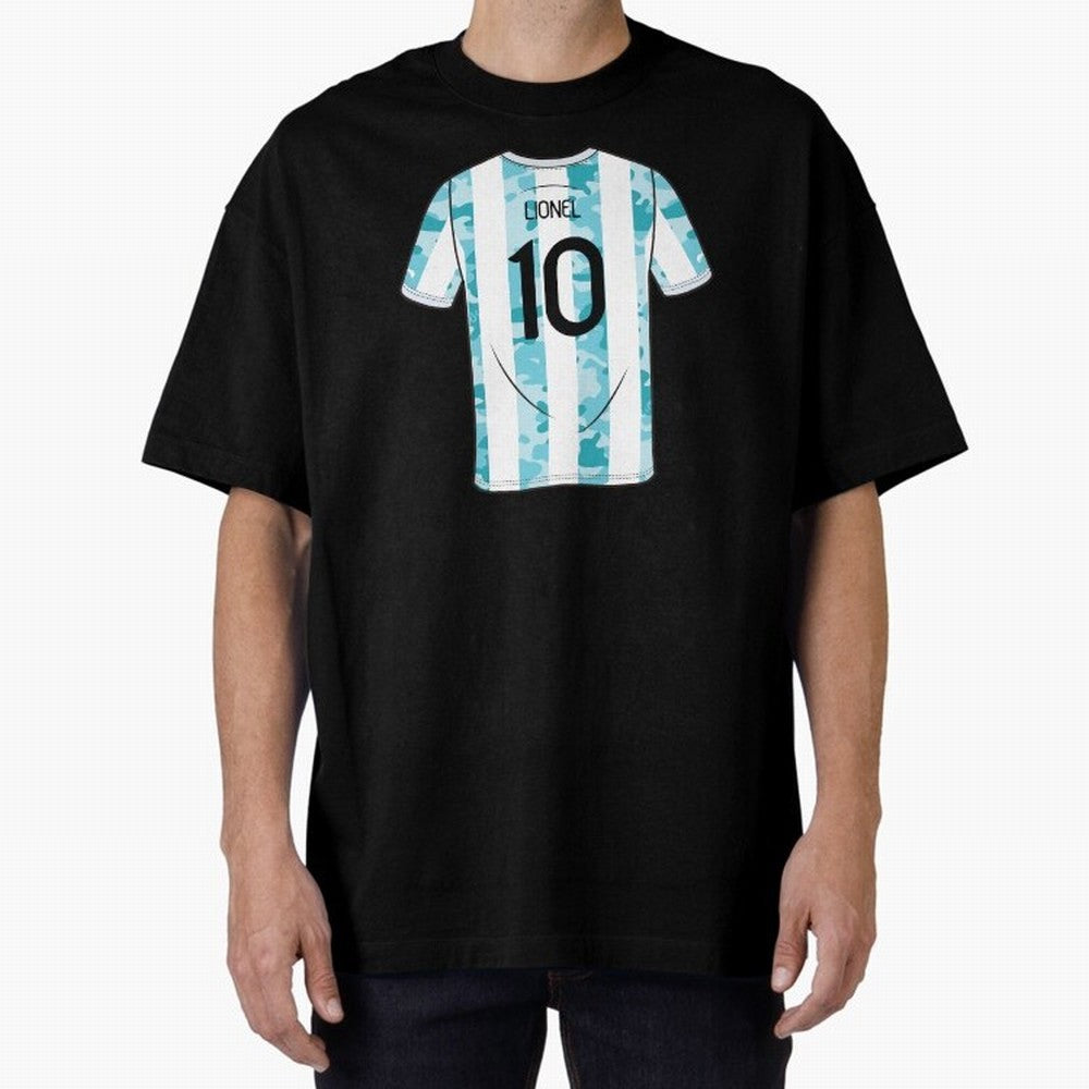 Jersey Illustration LeoMessi Classic T-Shirt Feel International Energy from FIFA World Cup 2026 USA Canada Mexico Spirit, Centered on Netherlands, Haaland and Mbappe, Championship Spirit, Famous Goals, Roaring Crowds and International Football