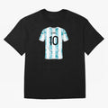 Jersey Illustration LeoMessi Classic T-Shirt Feel International Energy from FIFA World Cup 2026 USA Canada Mexico Spirit, Centered on Netherlands, Haaland and Mbappe, Championship Spirit, Famous Goals, Roaring Crowds and International Football